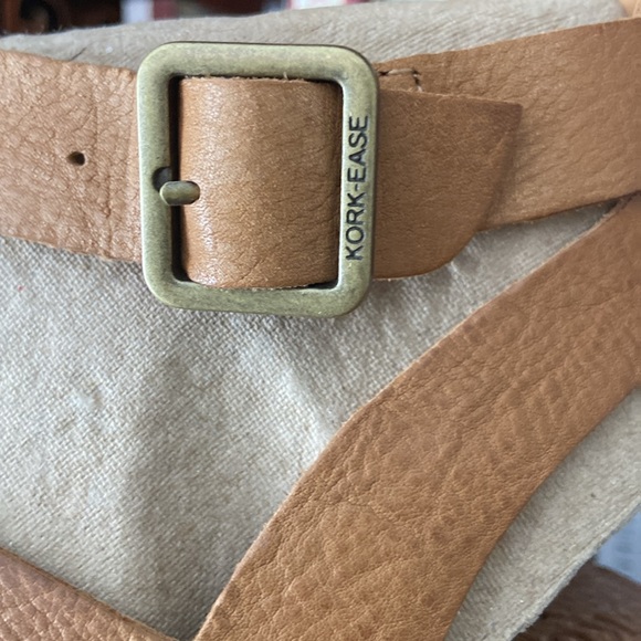 New! Kork-Ease Marianna Light Brown Italian Leather Sandals Women's Size 6 - Picture 9 of 14